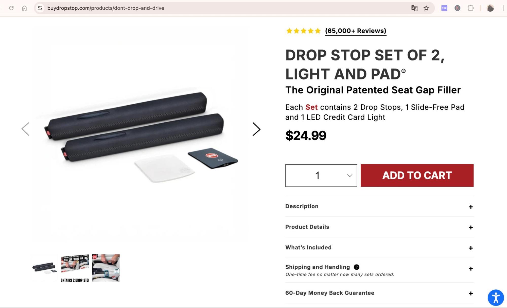 An outstanding product page with high AI visibility