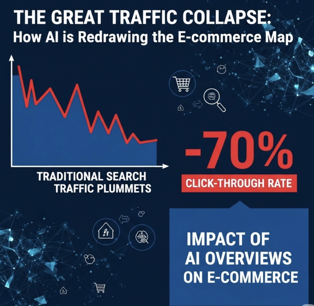 The great traffic collapse: impact of AI Overviews on e-commerce click-through rate